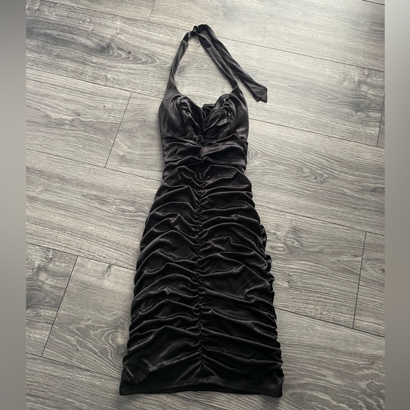 Ruby Rox Elegant Black Backless Dress - Picture 1 of 6